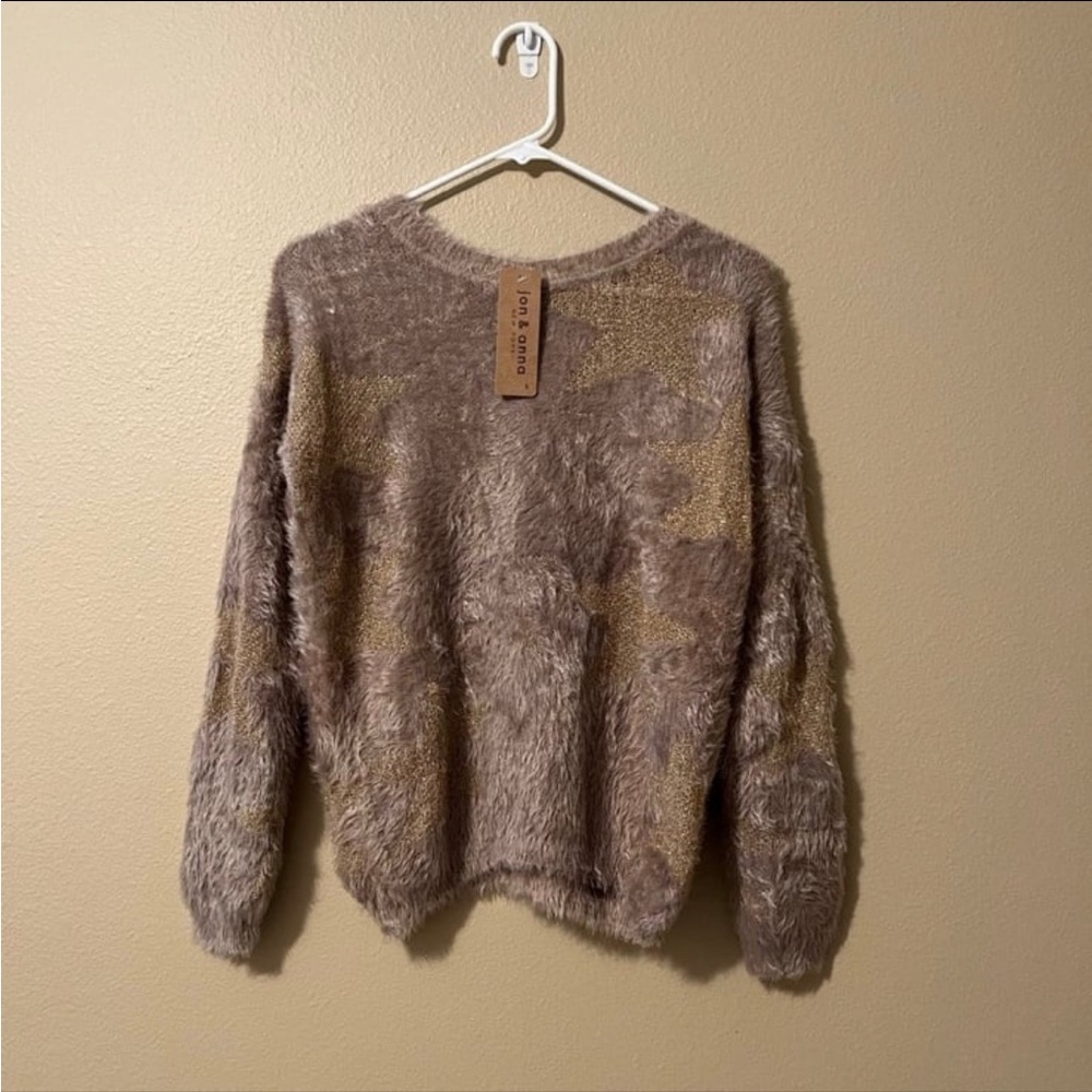 NEW Beige and Gold Star
Sweater